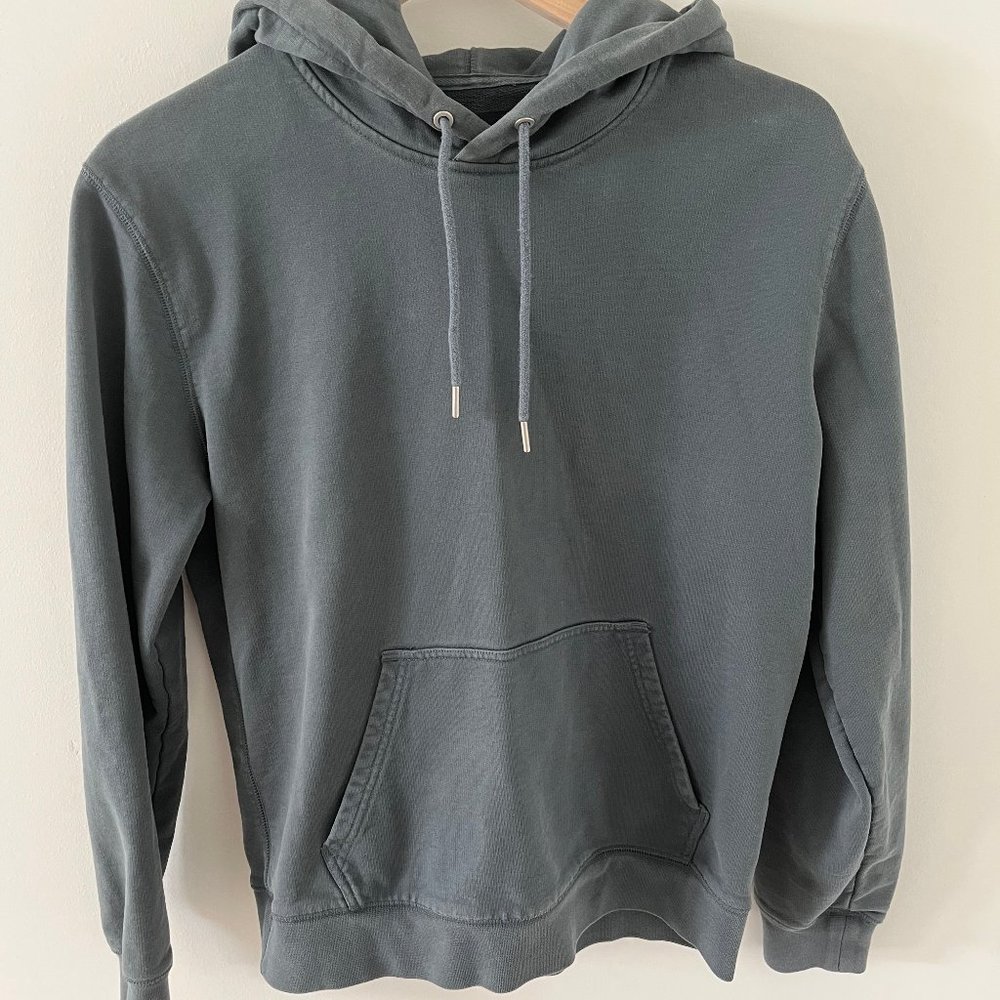 Everlane French Terry Hoodie, Teal Blue Green | Uniform Collection